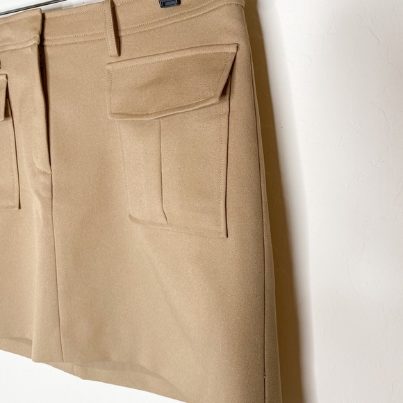 Theory lupah tan camel cargo mini skirt 8 - Picture 8 of 9